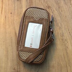 Croft & Barrow Brown Woven Wristlet